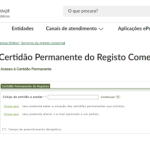 Certidão Permanente Empresa grátis?!
